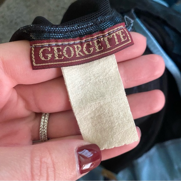 Vintage Georgette Floral Corset Formal Dress Blue - Picture 8 of 8